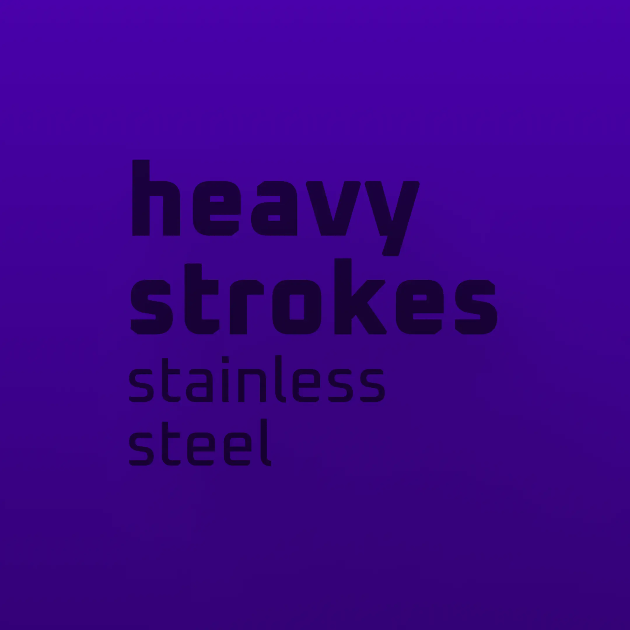 alt
Schwere stroke-Edelstahl-Logo auf der Vorderseite des ACUS stroke Heavy Products mit langlebigem metallischen Design