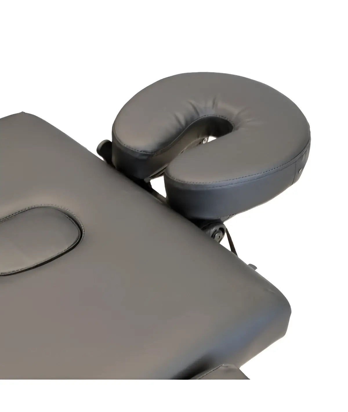alt
Appui-tête rembourré noir en cuir pour table de massage de location caos nero vu de l'arrière