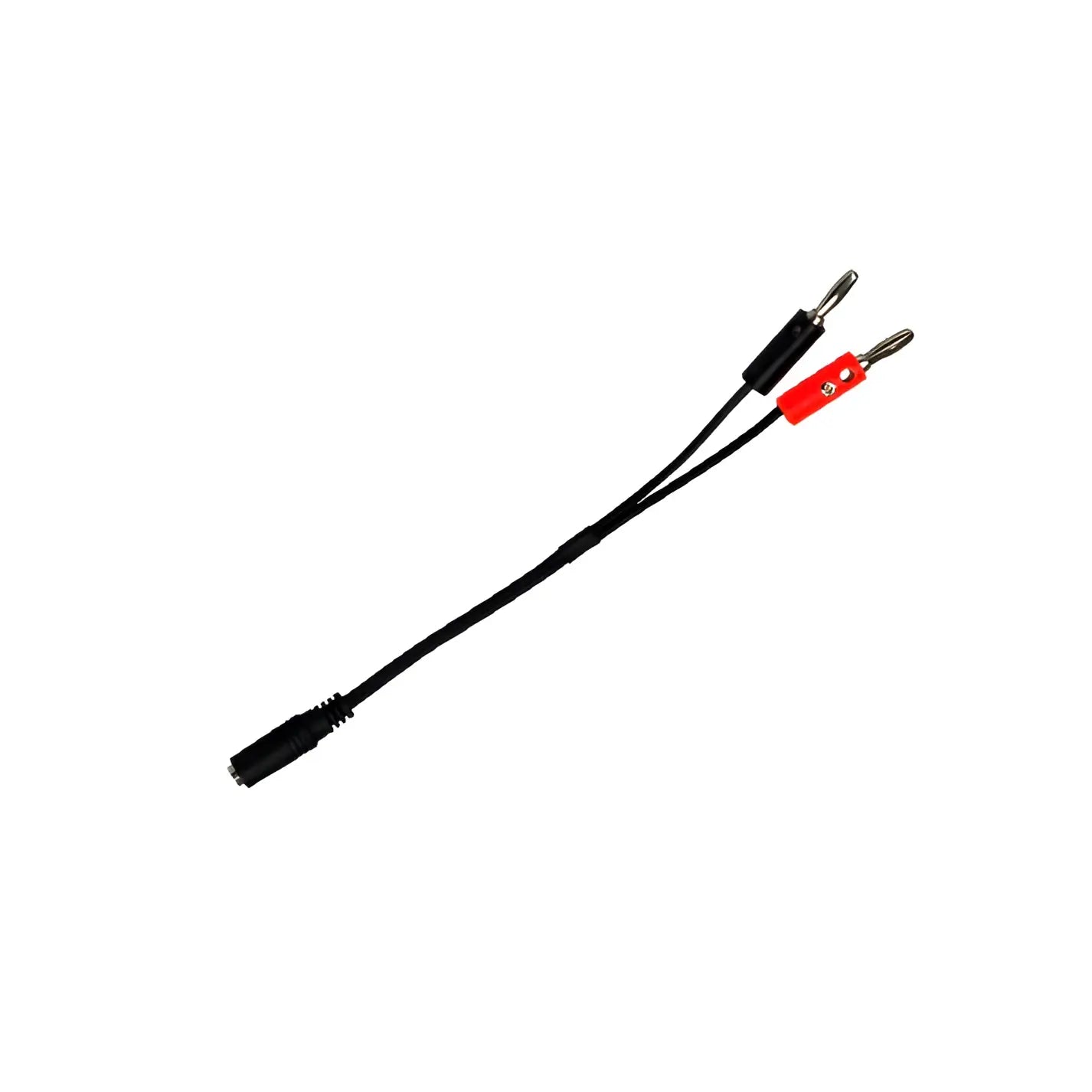 Black banana plug audio cable with red and black connectors for cheyenne banana plug hawk 4mm headphone jack 35mm