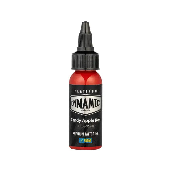 Dynamic platinum envy set candy apple red tattoo ink in sleek black bottle with precision dropper tip 30 ml