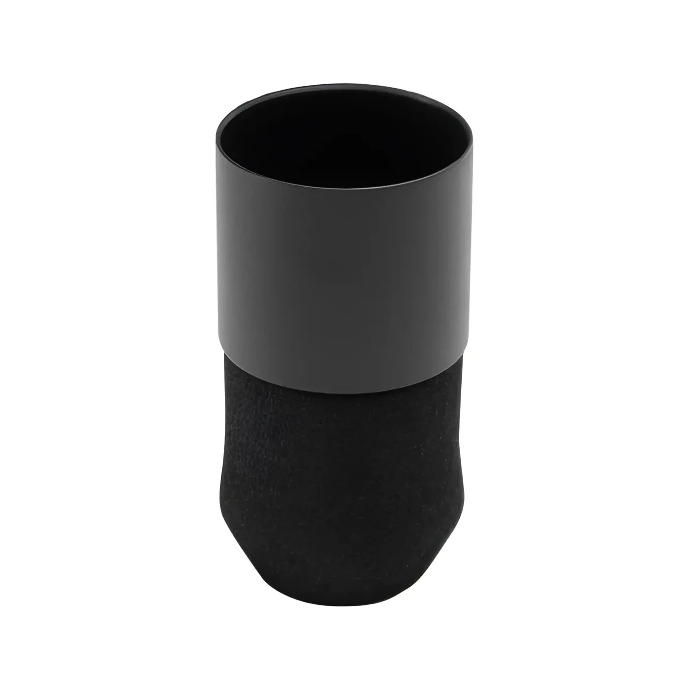 Black cylindrical foam disposable grip by fk irons with smooth upper section and textured lower base classic 24pcs