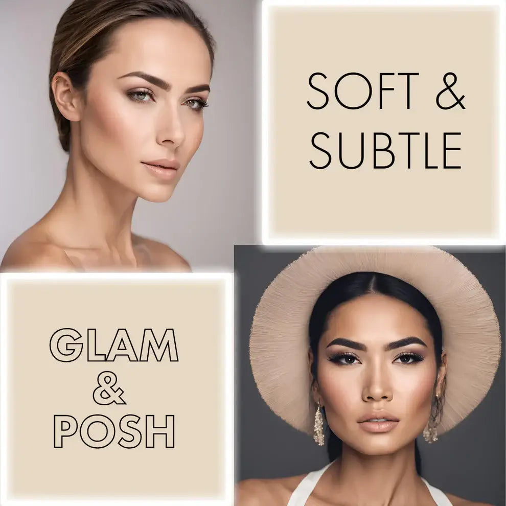 Ein Paar elegante Ohrhänger mit funkelndem, mehrlagigem Design aus der PRO NOUVEAU PMU Pigment Brows Kollektion