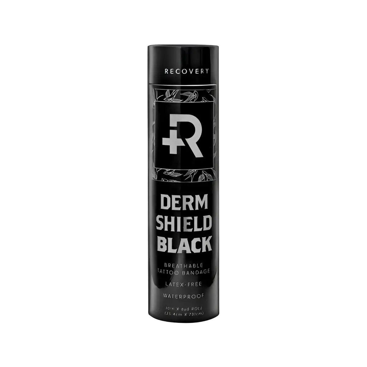 Schwarze zylindrische tube von Derm Shield, schwarze atmungsaktive schützende Tattoo-Verbandrolle für recovery