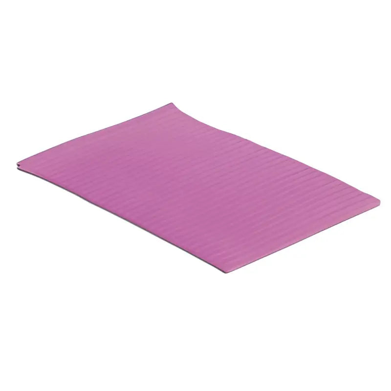 UNIGLOVES Einweg-Hygienematten 50 Stück, rechteckig, einfarbig pink, mit strukturierter Oberfläche für Yoga und Servietten
