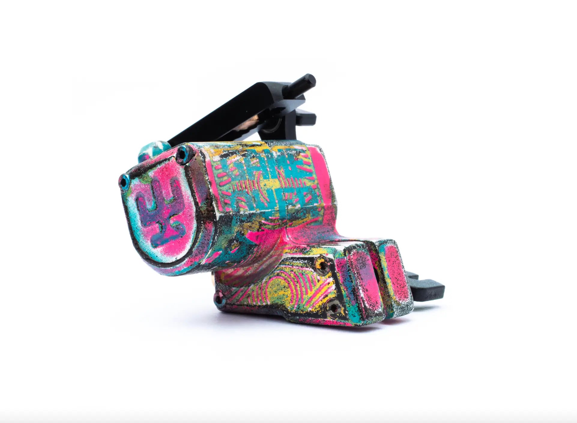 alt
Lebendige Tattoo-Maschine im Graffiti-Stil, Vlade Blad Avenger 2 Pro in Neonpink und Türkis von Shpigel