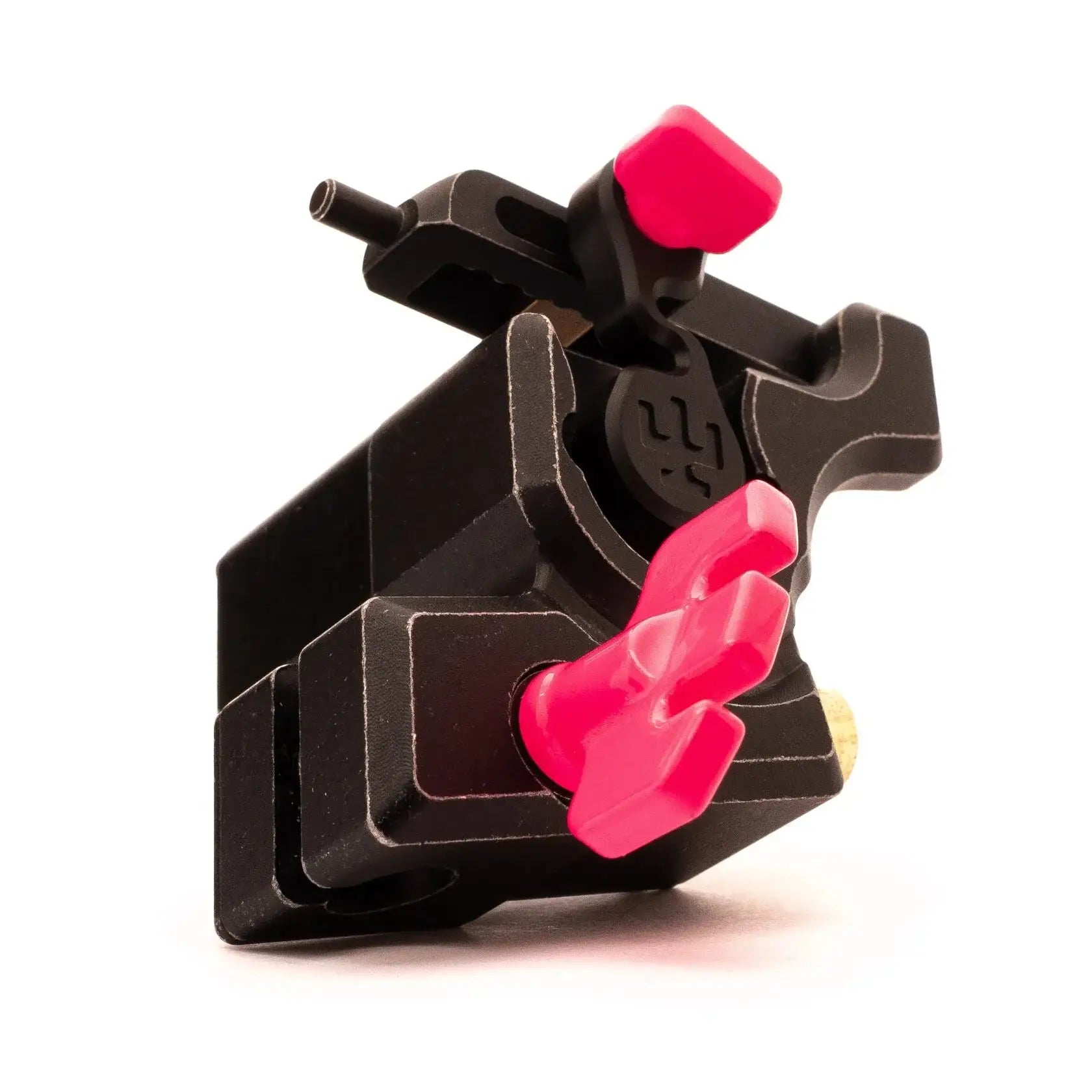 Schwarze Tätowiermaschine VLAD BLAD Avenger 2 Pro mit lebendigen neonpinken Akzenten und schlankem, modernem Design