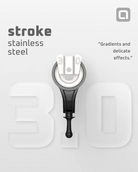 ACUS stroke classic aus Edelstahl stroke 30 Gerät mit schwarzem Griff und weißem Zifferblatt mit Anzeige 30