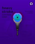 A sleek Edelstahlstift mit schwerem stroke und einem blau-grün verlaufenden transparenten Schaft von ACUS stroke heavy