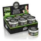 Schwarze und grün beschriftete Dosen mit silbernem Deckel von BELIEVA Tattoo Professional Butter Tattoo Aftercare Balm 100ml