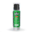 Green tattoo ink bottle with black pump and ornate label design for believa tattoo grip gel stencil primer 250ml