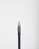 Black blaze cartridges soft edge magnum tattoo needle with metallic textured tip and ridged grip for precision use