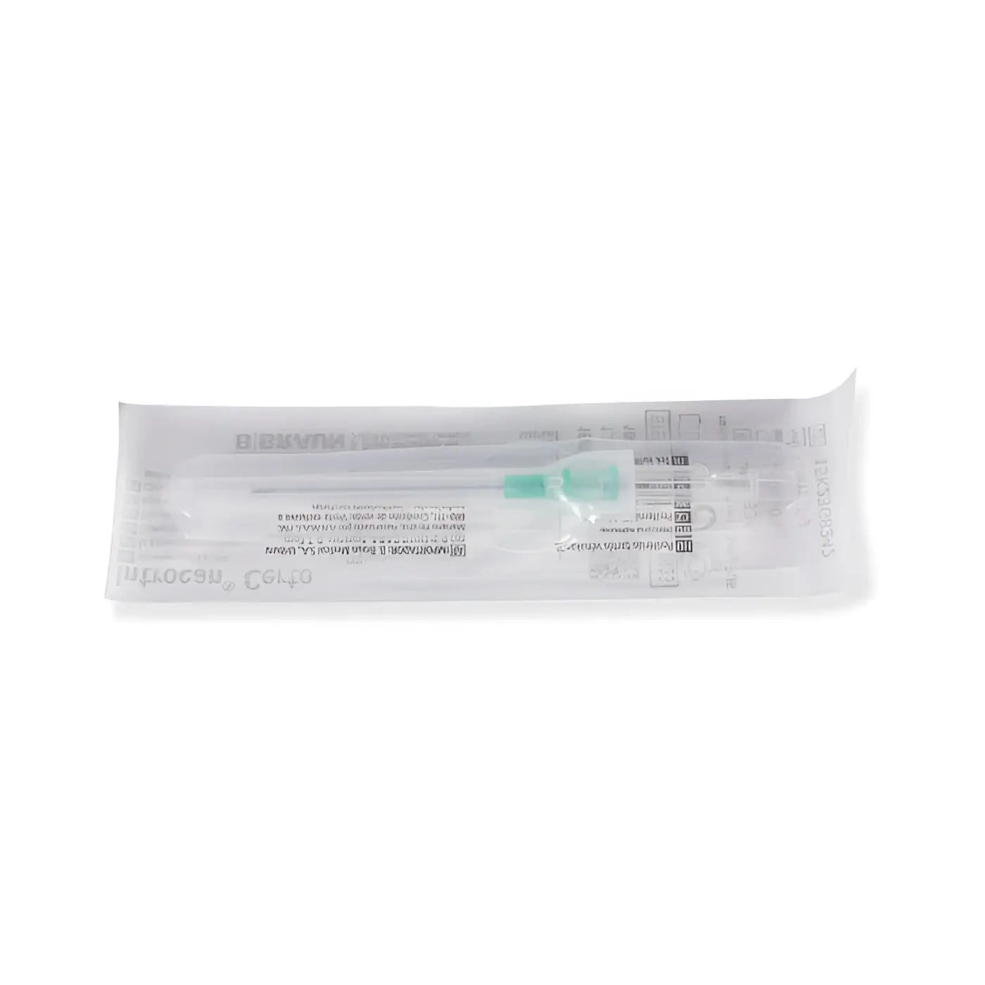 Braun Introcan Certo klare Kunststoffspritze mit grünspitziger Nadel in transparenter steriler Verpackung