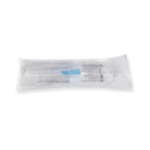 Braun Introcan Certo sterile medizinische Spritze mit blauem Kolben und klarem Zylinder in transparenter Kunststoffverpackung