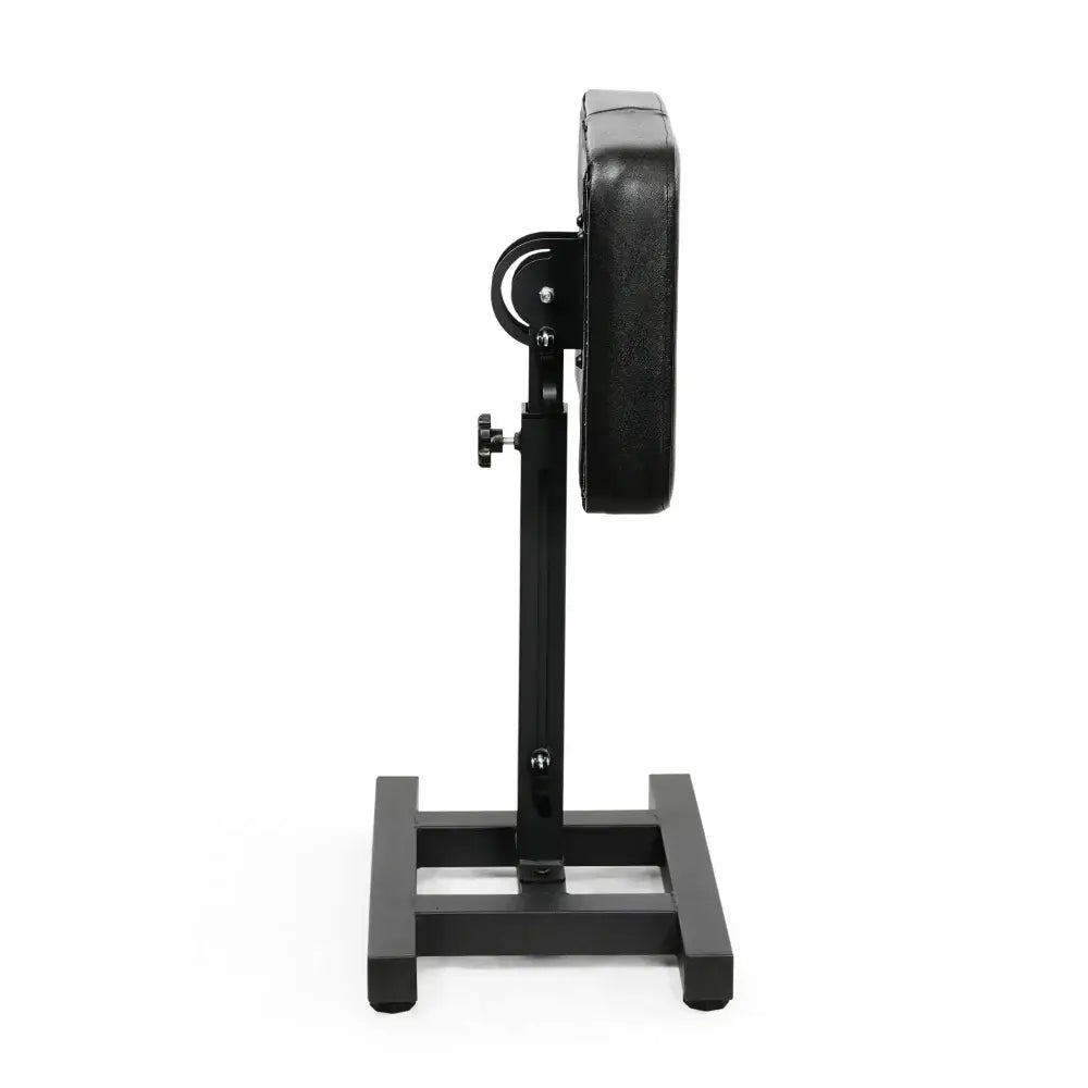 Black padded adjustable exercise bench with sturdy metal frame for caos nero rental arm rest standard or xxl