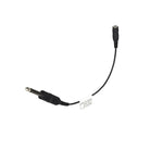 Cheyenne adapter cable with black insulated wires featuring a male 6.35mm jack and female 6.35mm jack connectors