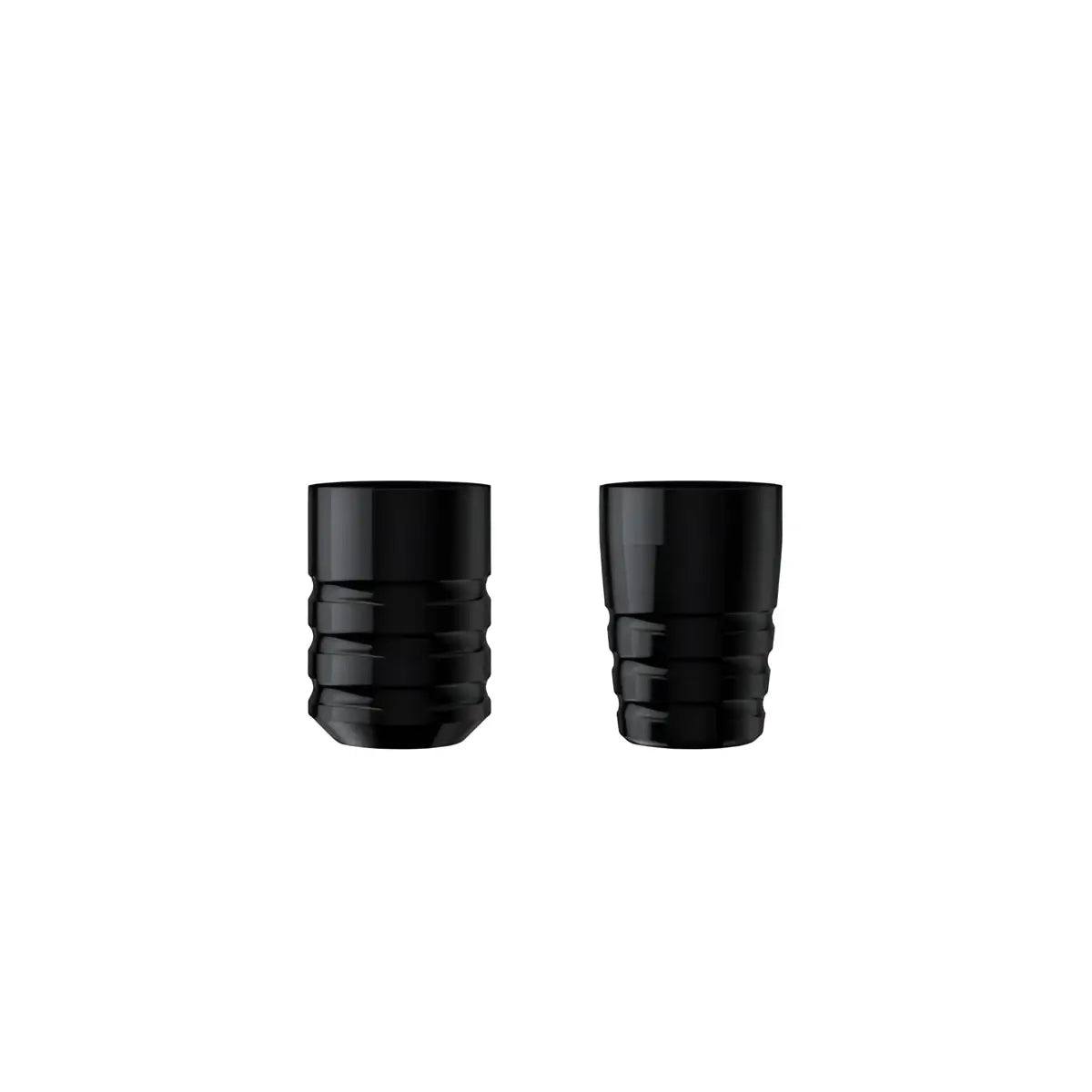 Black cylindrical cheyenne hawk pen grips with textured grip design for tattoo machine caps