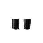 Black cylindrical cheyenne hawk pen grips with textured grip design for tattoo machine caps