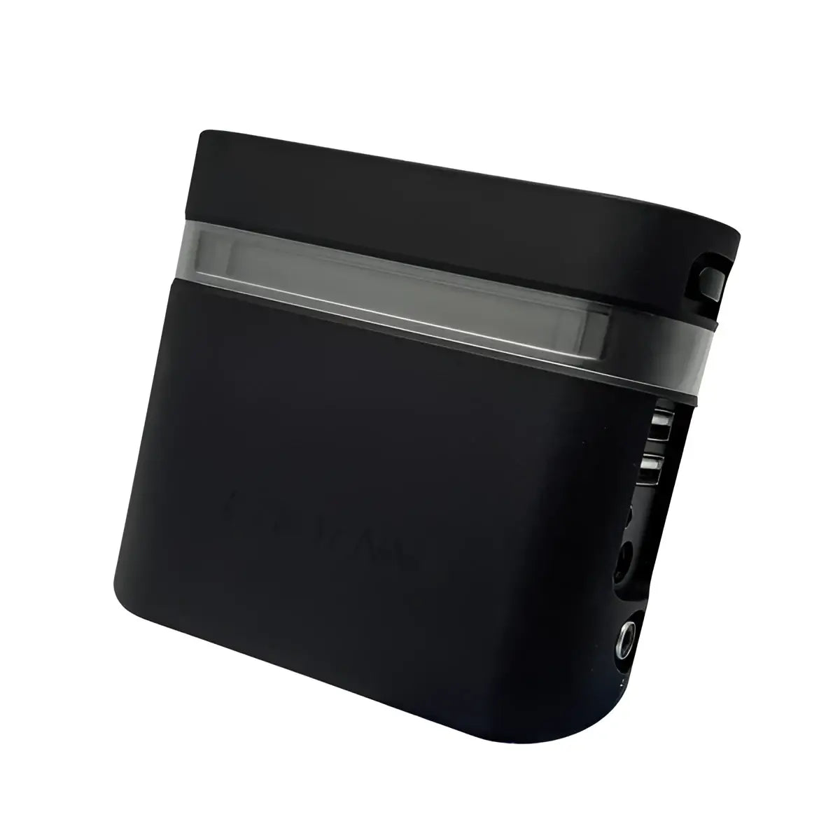Black rectangular portable charger cheyenne power supply hawk pu iii with transparent window and multiple side ports
