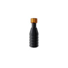Black textured grip tattoo machine handle with gold threaded top cap from cheyenne sol grips collection