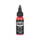 Bouteille rouge vif de 1 fl oz de dynamic platine rose foncé, couleur premium pour tatouage, avec bouchon noir à vis et étiquette