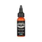 Carrot orange tattoo ink in a sleek black 30 ml bottle with precision dropper from DYNAMIC Platinum Fire set