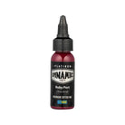 A sleek 1 fl oz bottle of dynamic platinum ruby port tattoo ink with a black cap and label from the lush set