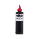 Black ink bottle with red cap and white label reading dynamic featuring union black ink branding