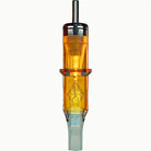 Edge pro cartridges magnum transparent amber plastic tattoo needle holder with black metal top and diamond design
