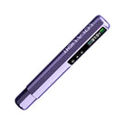 Machine stylo vape Lola Light Ez PMU métallique violette avec affichage numérique du niveau de batterie et des réglages de température