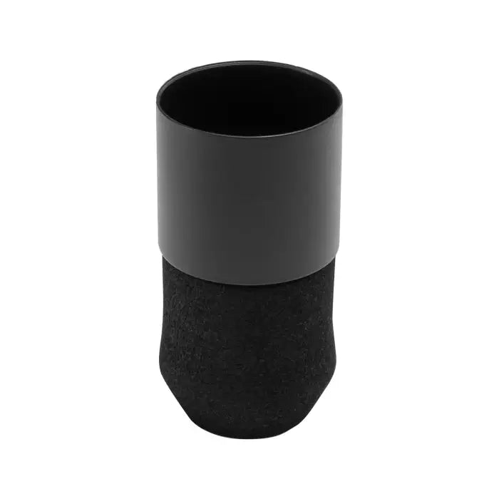 Black cylindrical foam disposable grip by fk irons with smooth upper section and textured lower base classic 24pcs