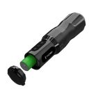 txt
Schwarze fk irons One Adjust kabellose Tätowiermaschine mit grünem Akku und strukturierter Griffoberfläche für den unauffälligen Einsatz