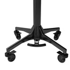 Black five-star caster base for ghost demon tray full system office chair providing sturdy mobility and support