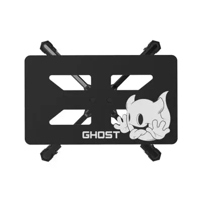 Black metal ghost character bike rack with ghost branding from ghost demon tray mayo base product base only