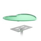 A sleek mint-green heart tray with a smooth glossy finish and rounded edges from GHOST full system