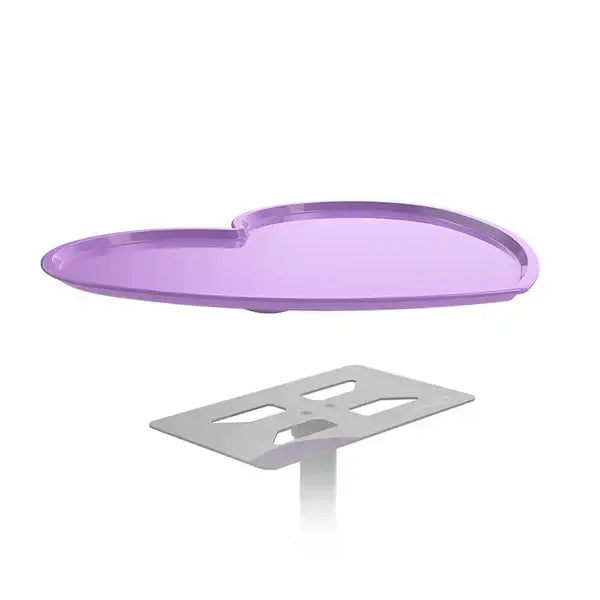 Purple heart-shaped tray with smooth glossy finish from GHOST full system for decorative or serving use