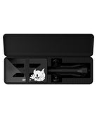 Black ghost brand selfie stick travel base showing cartoon ghost logo on the base for easy attachment