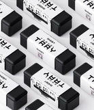 Black and white rectangular ghost travel tray base featuring ghost illustrations and ghost travel tray branding