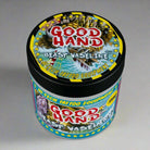 Good hand beast vaseline 500ml in leuchtendem Behälter im Comic-Book-Stil mit fetter roter und gelber Schrift auf schwarzem Deckel