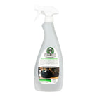Green Cobra studioclean plus bouteille pulvérisateur transparente avec gâchette blanche et étiquette verte pour désinfectant de surface