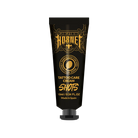 Schwarze tube mit HORNET Tattoo-Pflegecreme, 10 ml, mit Goldfolien-Branding und schwarzem Verschluss für die Tattoo-Nachsorge