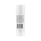 Back of hustle butter deluxe revitalizing stick showing a white cylindrical tube with barcode and ingredient list