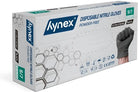 A box of HYNEX nitril premium gloves black extra strong disposable powder-free nitrile gloves