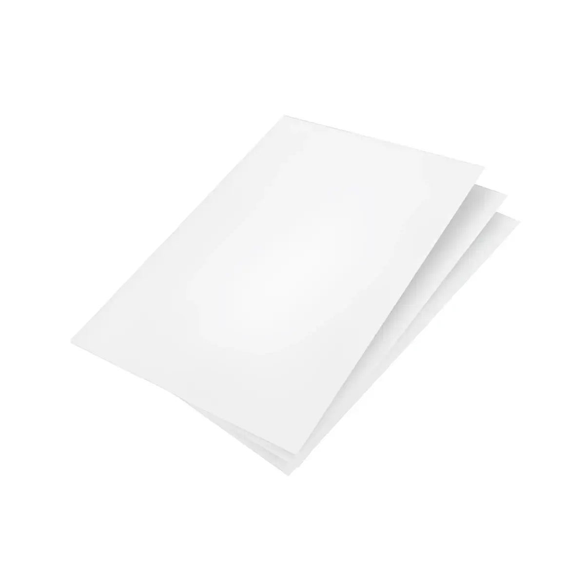 Stack of crisp white inkjet stencil paper sheets long size 8.5 by 14 inches 500 count pack
