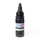 Intenze Gen-Z Power Grey Set Tattoofarbenflasche mit schwarzem Tropfverschluss, beschriftet mit Coal, für fortgeschrittene Anwendung