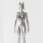 Bikini top on silver figure