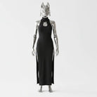 Silver Mannequin with Black Dress