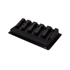 Schwarzer Kunststoff-Gitarrenplektrumhalter mit fünf Fächern, enthalten in killer ink Einweg-Tattoo-cartridge-Trays, 50er-Pack