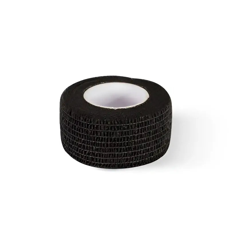 Schwarze, strukturierte Sporttape-Rolle mit weißem Innenkern killer ink Grip-Wrap 25 mm x 4,5 m, 24er-Pack