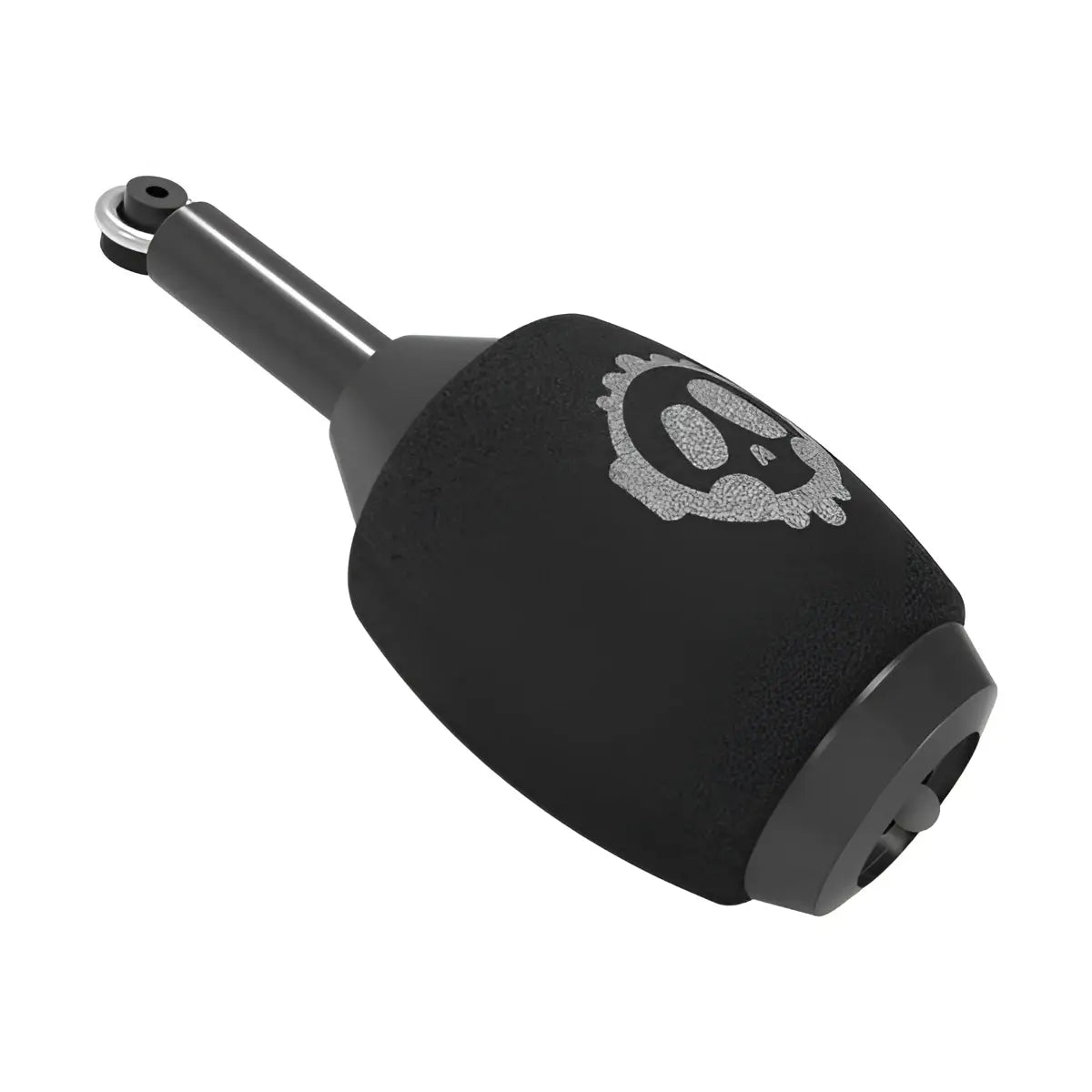 Black foam microphone windscreen with silver skull logo for killer ink memory foam disposable cartridge tubes 24 pcs