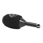 Black foam-covered microphone grip with metallic accent and logo for killer ink memory foam disposable cartridge tubes